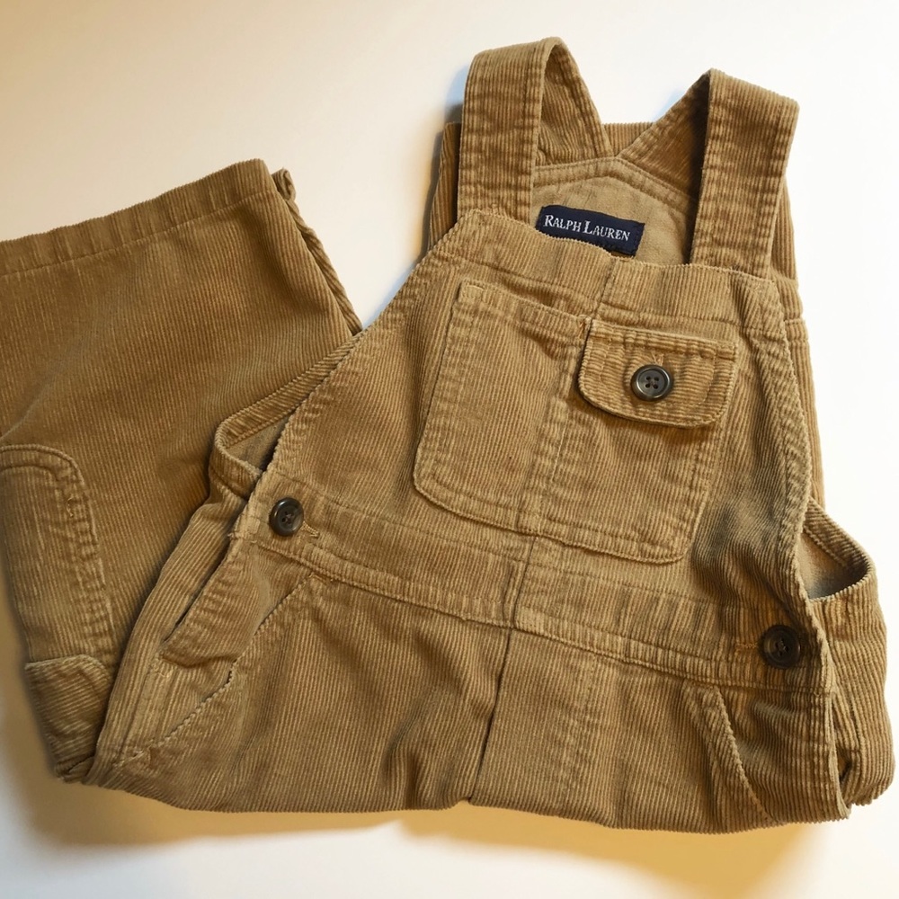 Boys Ralph Lauren Corduroy Overalls